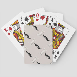 Milk Mustache Creme Poker Cards