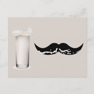 Milk Mustache Creme Postcard