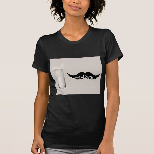 Milk Mustache Creme T-Shirt (Front)