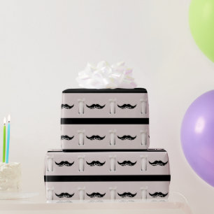 Milk Mustache Creme Wrapping Paper