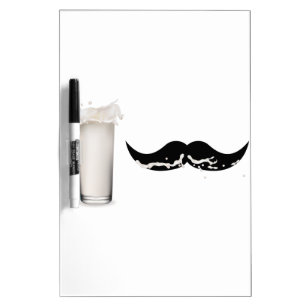Milk Mustache Dry Erase Board