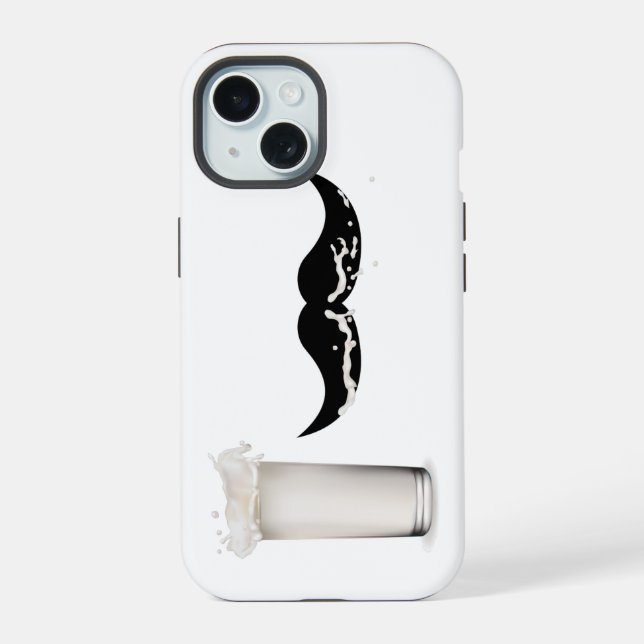 Milk Mustache Iphone Case (Back)