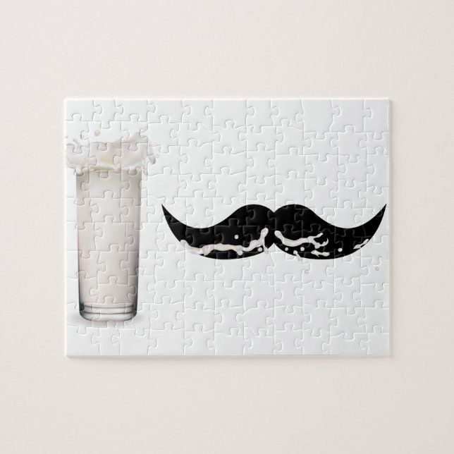 Milk Mustache Jigsaw Puzzle (Horizontal)