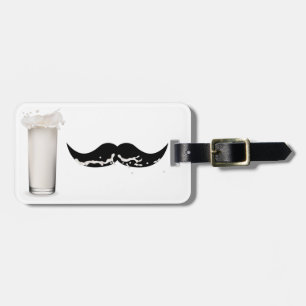 Milk Mustache Luggage Tag