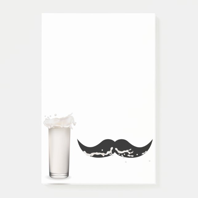 Milk Mustache Post-it Notes (Front)