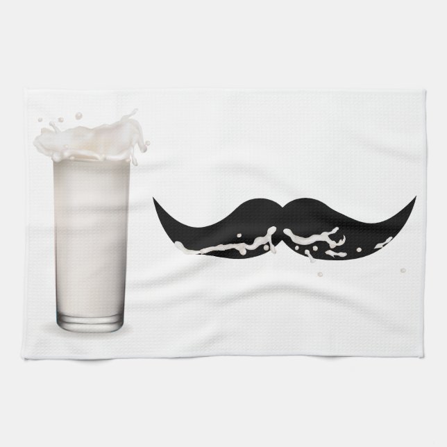 Milk Mustache Towel (Horizontal)