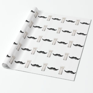 Milk Mustache Wrapping Paper