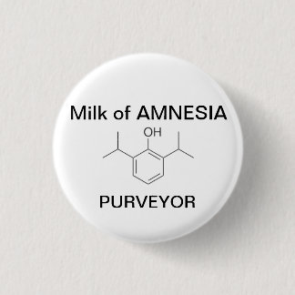 Milk of AMNESIA Pinback Button