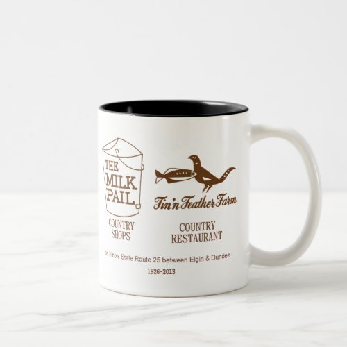 Milk Pail _ Finn Feather Dundee Township IL Two_Tone Coffee Mug