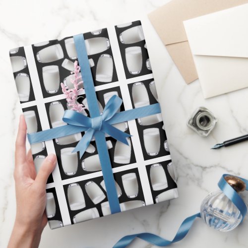 Milk pattern wrapping paper