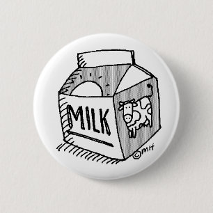 milk pinback button