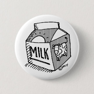 milk pinback button