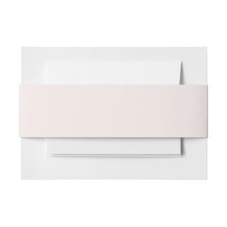 milk pink solid  invitation belly band