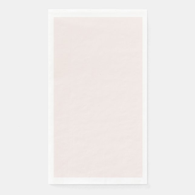 milk pink solid  paper guest towels (Front)
