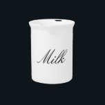 Milk Pitcher<br><div class="desc">Milk Pitcher - Add an elegant touch to your dining room or kitchen set with this milk pitcher from ShopStillImages.com. Made of bright white porcelain,  this pitcher looks amazing. It is safe to put in the dishwasher and microwave.</div>