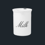 Milk Pitcher<br><div class="desc">Milk Pitcher - Add an elegant touch to your dining room or kitchen set with this milk pitcher from ShopStillImages.com. Made of bright white porcelain,  this pitcher looks amazing. It is safe to put in the dishwasher and microwave.</div>