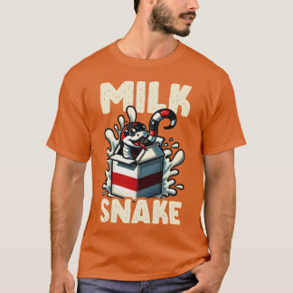 Milk Snake On Milk Animal friends T-Shirt