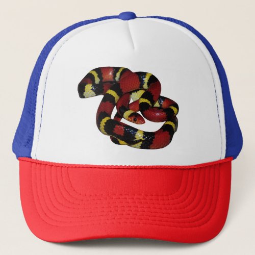 Milk snake trucker hat