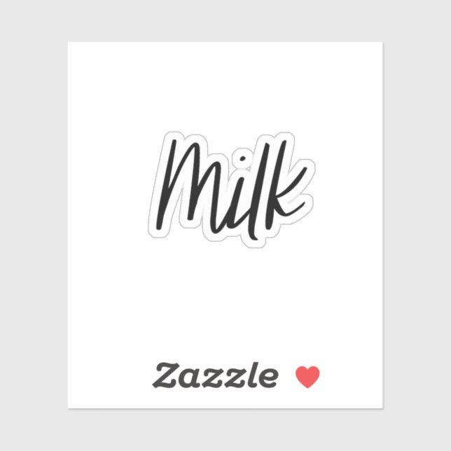 Milk Storage Sticker (Sheet)