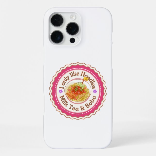 Milk tea and Boba iPhone Case (Back)