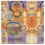 Milk Tea and Candles Fabric