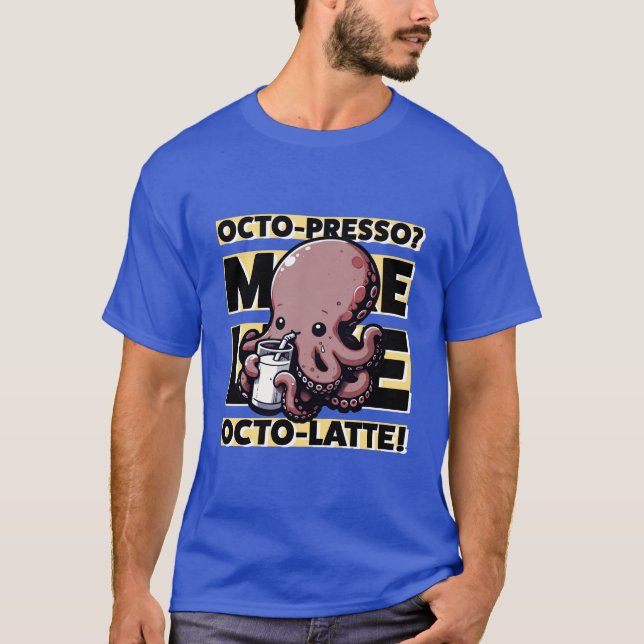 Milk-Tentacled Delight - Octopus & Milk T-Shirt (Front)