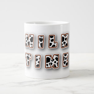 Milk time cow pattern giant coffee mug
