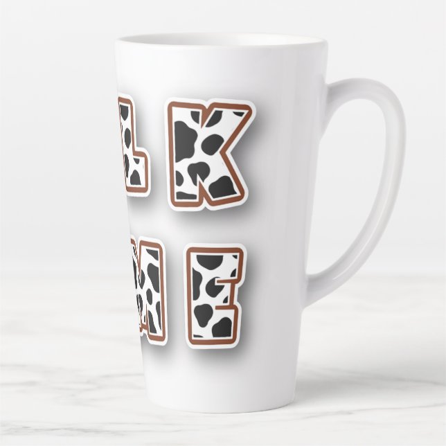 Milk time cow pattern latte mug (Right)
