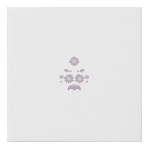 Milk White Classic Rose decorative design Faux Canvas Print