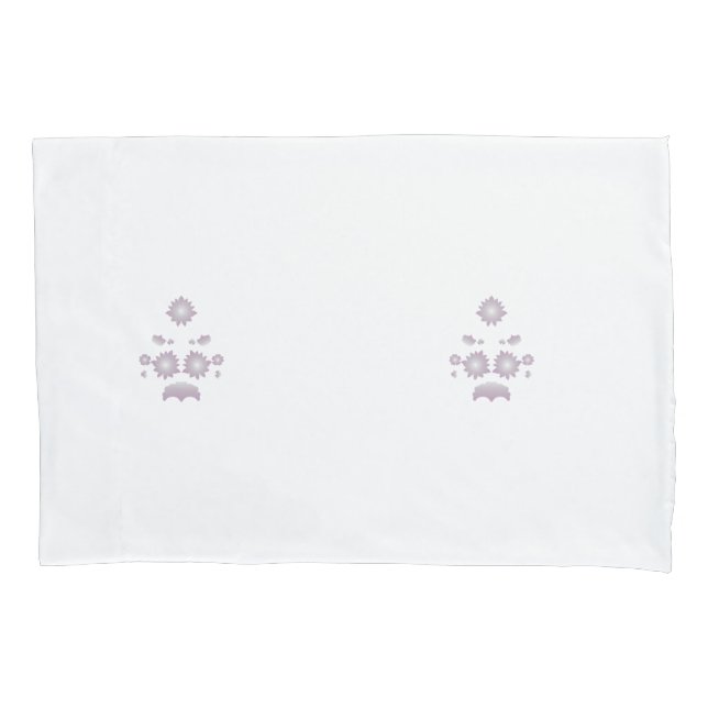 Milk White Classic Rose decorative design Pillow Case (Front)