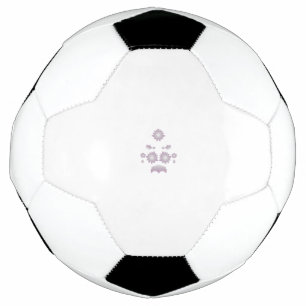 Milk White Classic Rose decorative design Soccer Ball