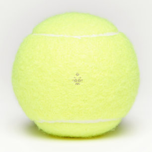 Milk White Classic Rose decorative design Tennis Balls