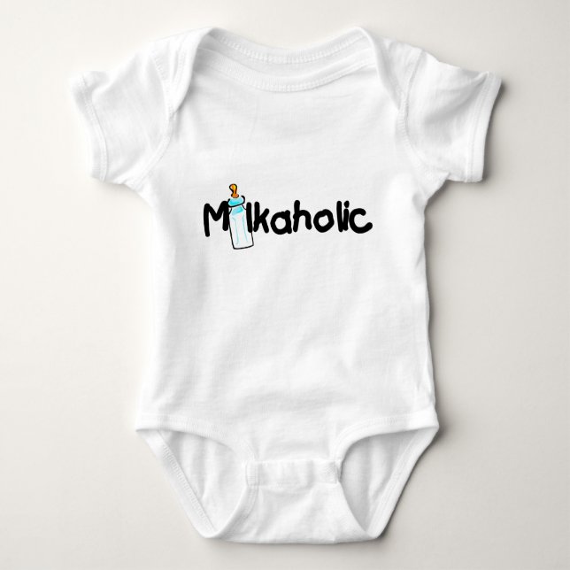 Milkaholic Baby Bodysuit (Front)