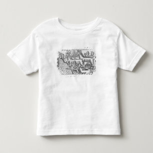 Milking reindeers toddler t-shirt