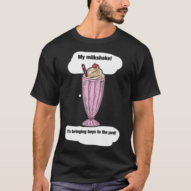 Milkshake attracts boys Sticker T-Shirt (Front)