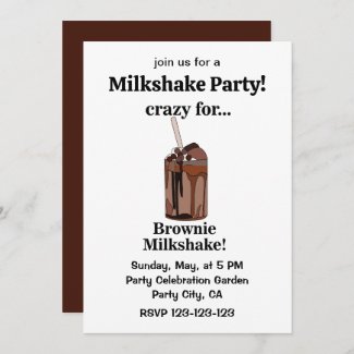 Milkshake Crazy For Brownie Milkshake Party