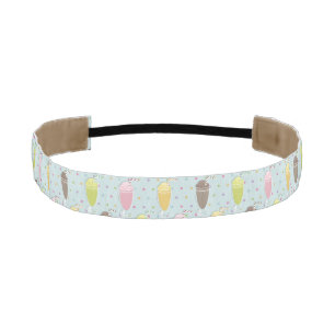 Milkshake Pattern Athletic Headband