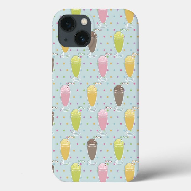 Milkshake Pattern Case-Mate iPhone Case (Back)