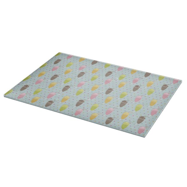 Milkshake Pattern Cutting Board (Corner)