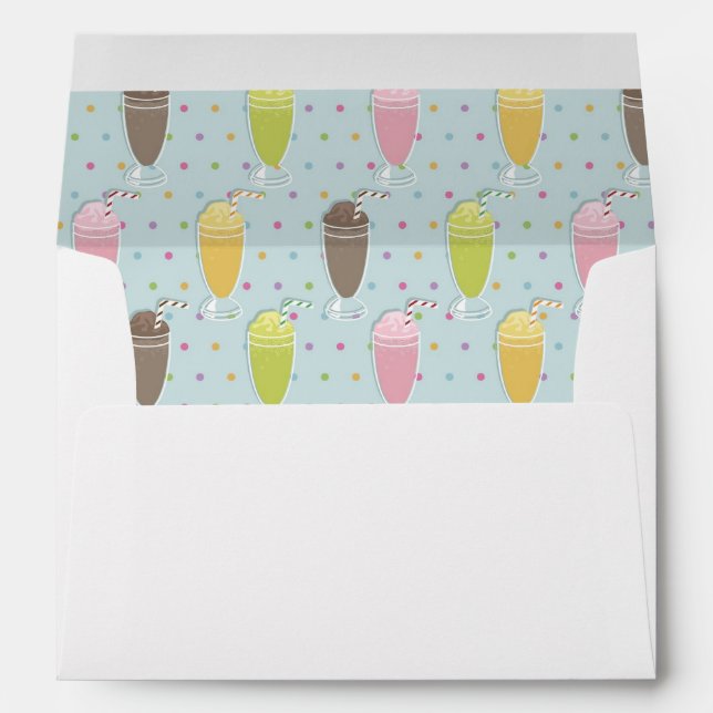 Milkshake Pattern Envelope (Back (Bottom))