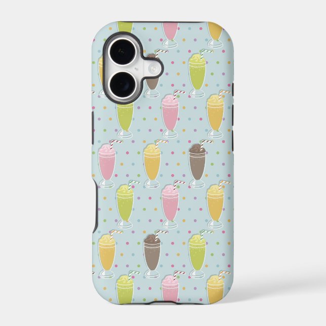 Milkshake Pattern Iphone Case (Back)