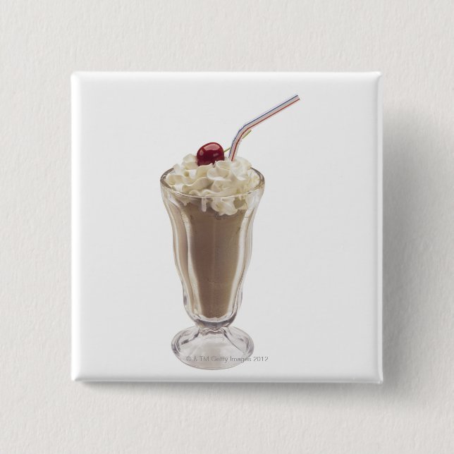 Milkshake Pinback Button (Front)