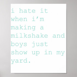 milkshake poster