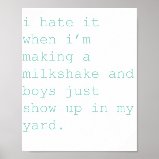 milkshake poster (Front)