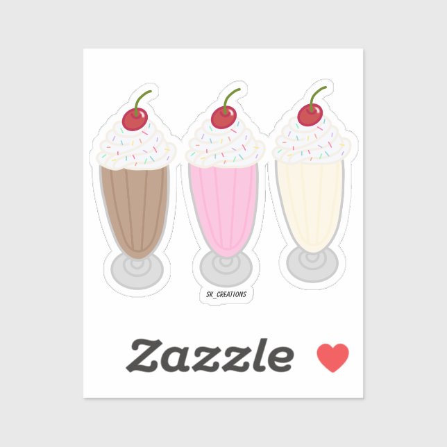 Milkshake Trio Sticker (Sheet)