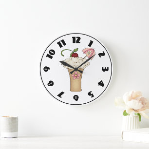 Milkshake With An Umbrella Clock