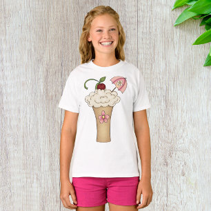 Milkshake With An Umbrella Girls T-Shirt