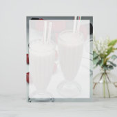 Milkshakes in glass tumblers (Standing Front)