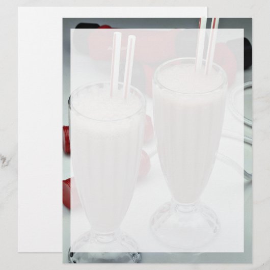 Milkshakes in glass tumblers (Front/Back)