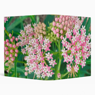 Milkweed aka Asclepias Summer Blooms 3 Ring Binder